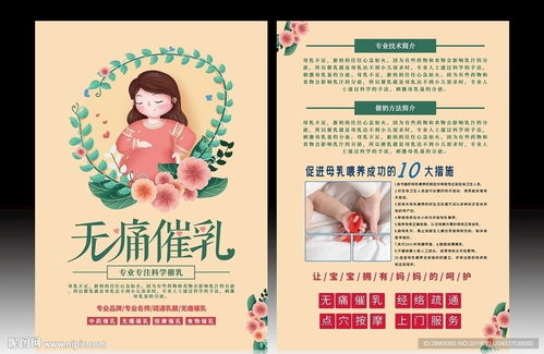 催乳師宣傳單圖片